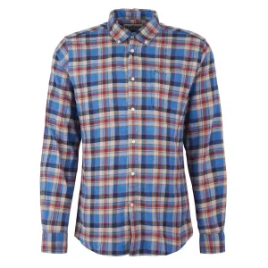 Barbour Holystone Tailored Shirt Blue Marl Cozy Wear