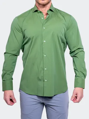 Classic Collar Everyday Fashion Einstein AristocratLuxeStretch Green