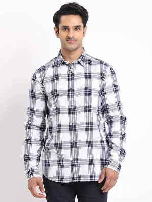 Men Checked Full Sleeve Cotton Shirt Moisture Wicking Layer