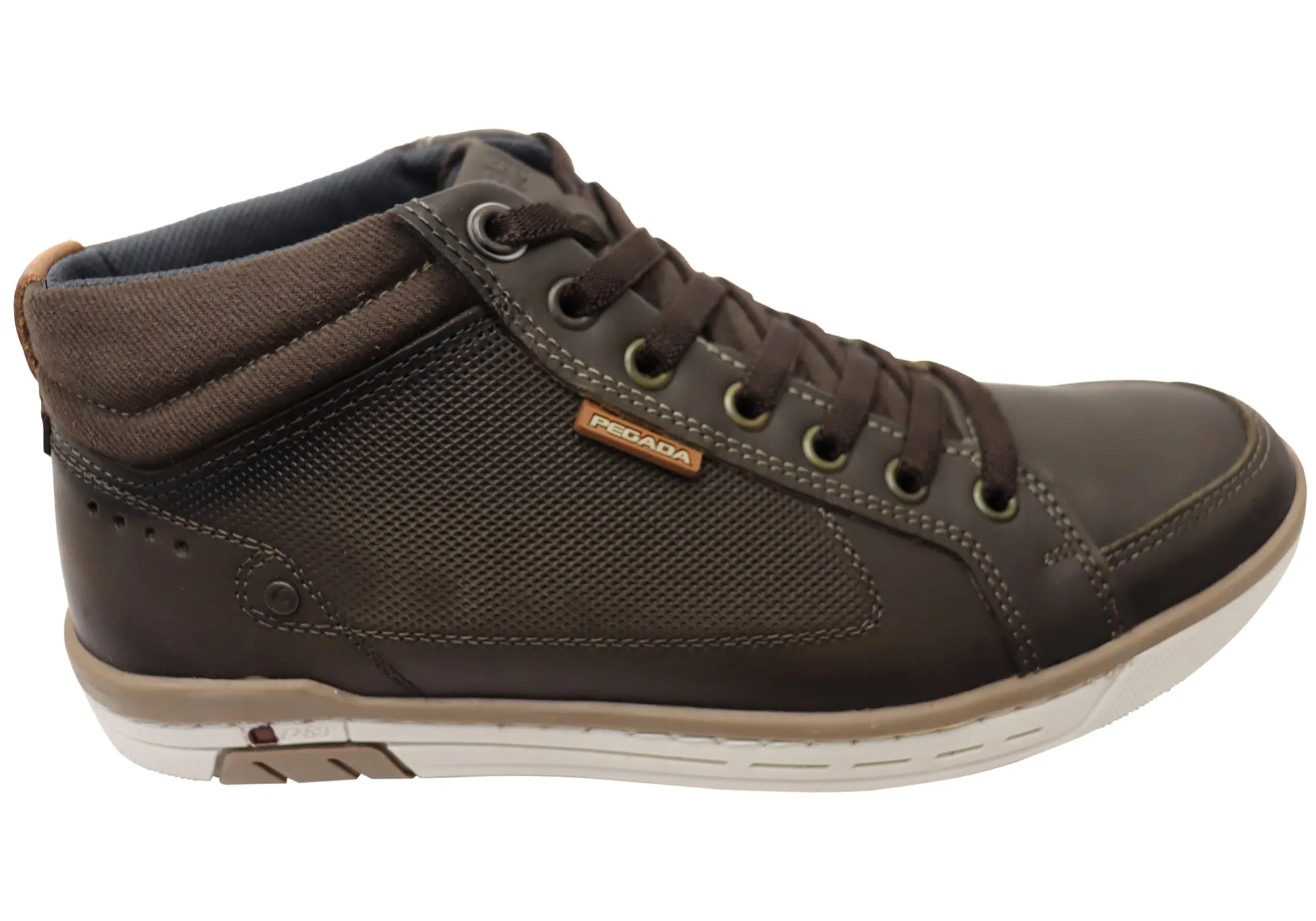 Pegada Mission Mens Comfortable Leather Boots Made In Brazil Neutral Foot Alignment