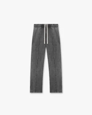 Body-Hugging Fit All Time Use Initial Sweatpants - Vintage Grey