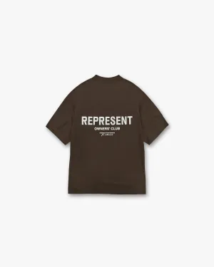 Represent Owners Club T-Shirt - Brown Urban Fashion