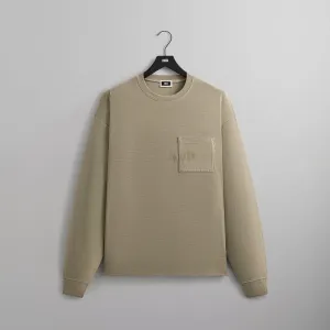 Kith Long Sleeve Quinn Tee - Plaster Breathable Layer Sporty Stretch Fit