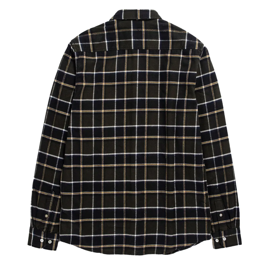 All-Ages Fit Dynamic Design Norse Projects Anton Brushed Flannel Check Shirt Beech Green