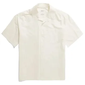 Norse Projects Carsten Tencel SS Shirt Enamel White Abrasion resistant Flexible Placket Structure