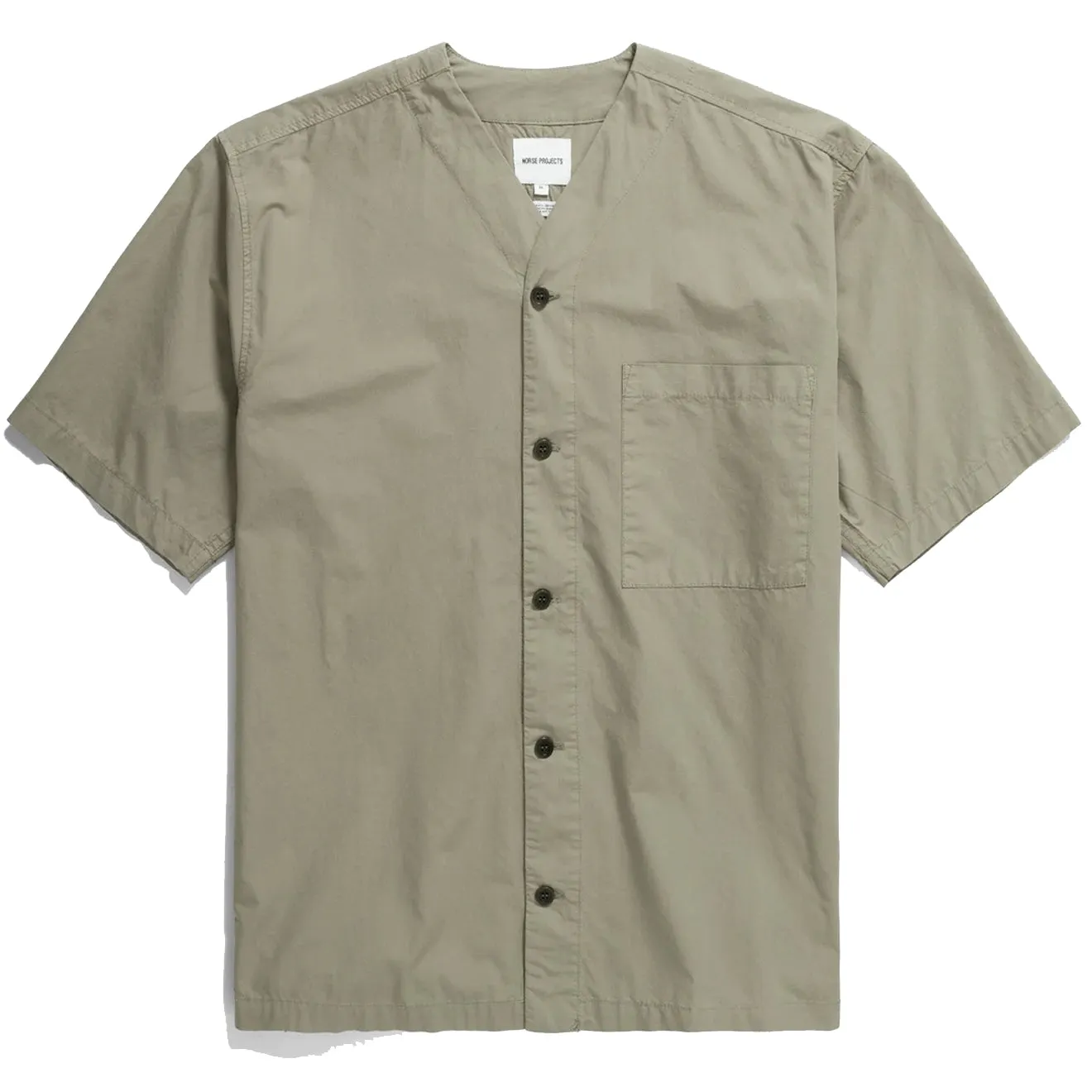 Reinforced Collar Norse Projects Erwin Typewriter SS Shirt Clay
