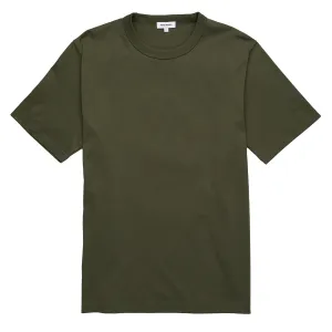 Wicking Interlock Knit Norse Projects Holger Organic Optic Print T-shirt Olive Night
