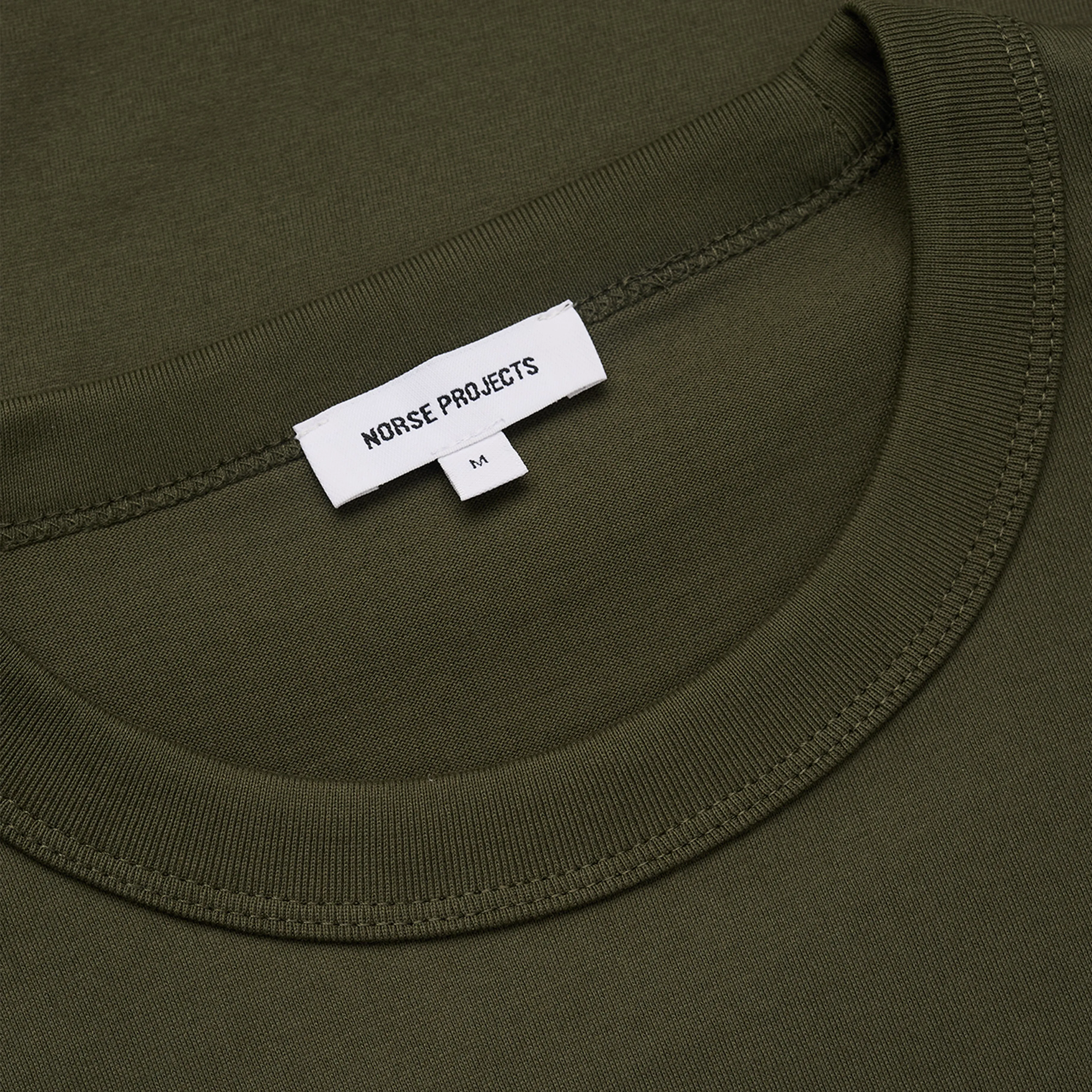 Casual Flex Wear Norse Projects Holger Organic Optic Print T-shirt Olive Night