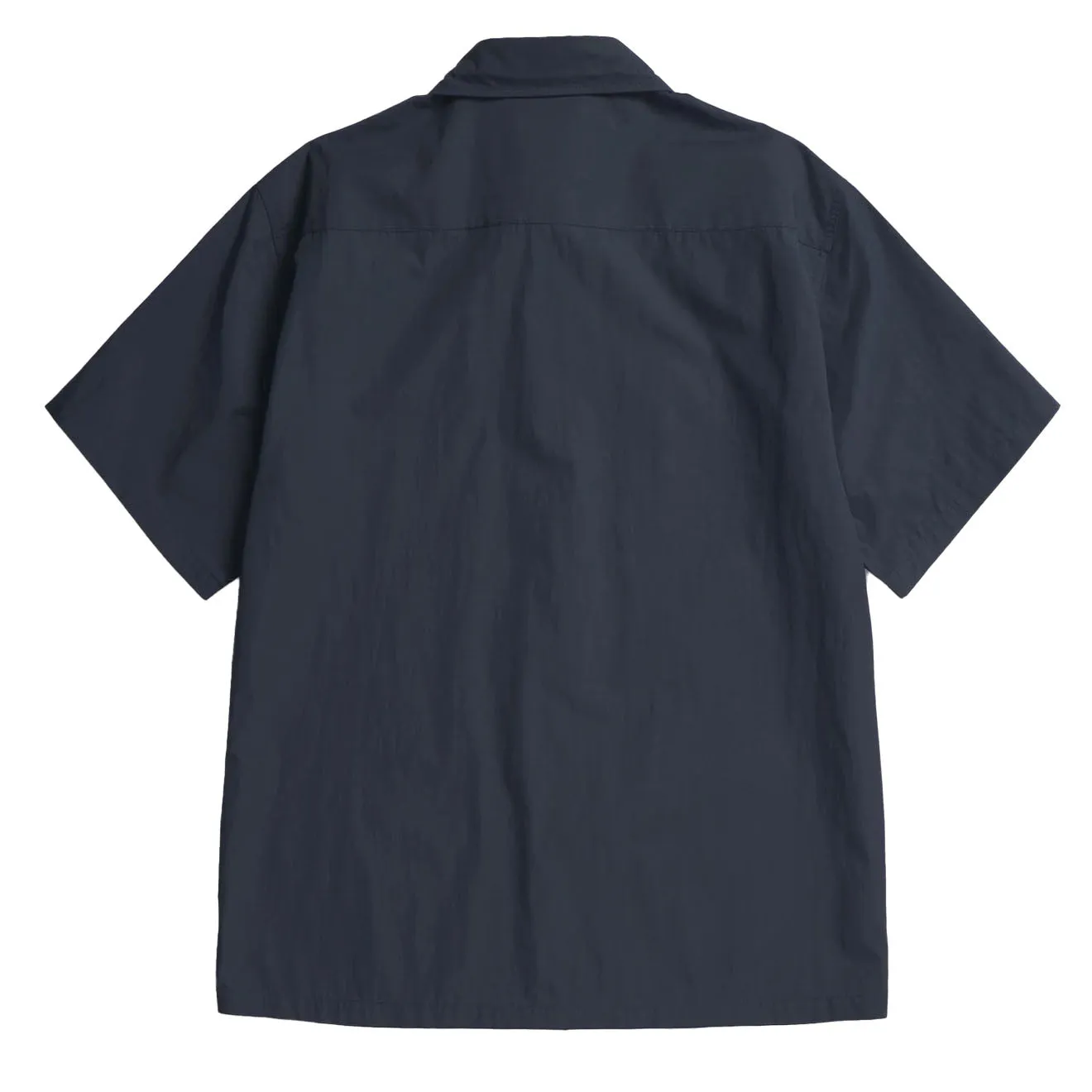 Eye-Catching Pattern Inner Layer Norse Projects Ivan Tech Poplin SS Shirt Dark Navy