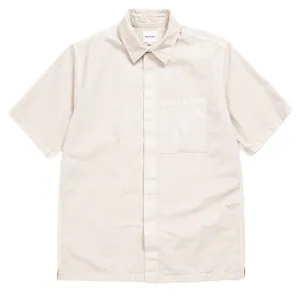 Norse Projects Ivan Typewriter SS Shirt Marble White Vintage Style
