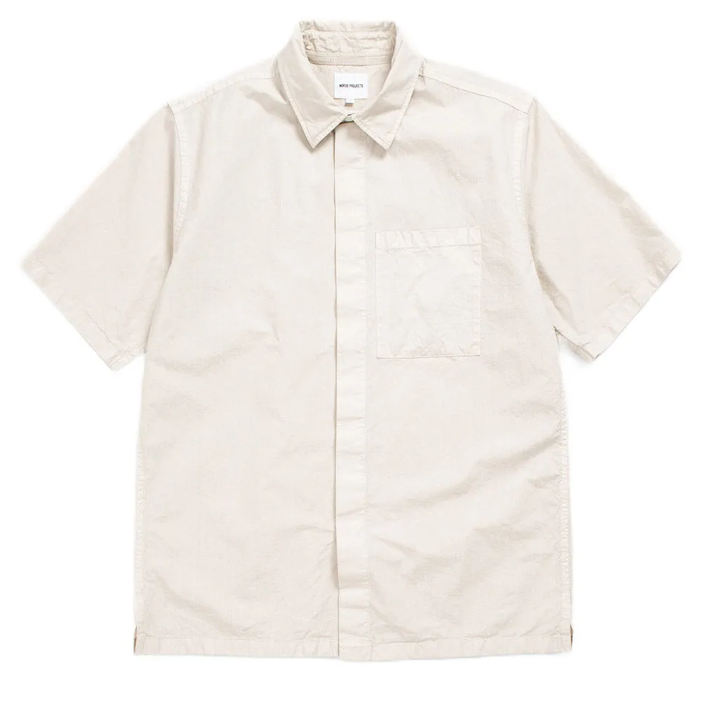 Versatile Layering All-Ages Fit Norse Projects Ivan Typewriter SS Shirt Marble White
