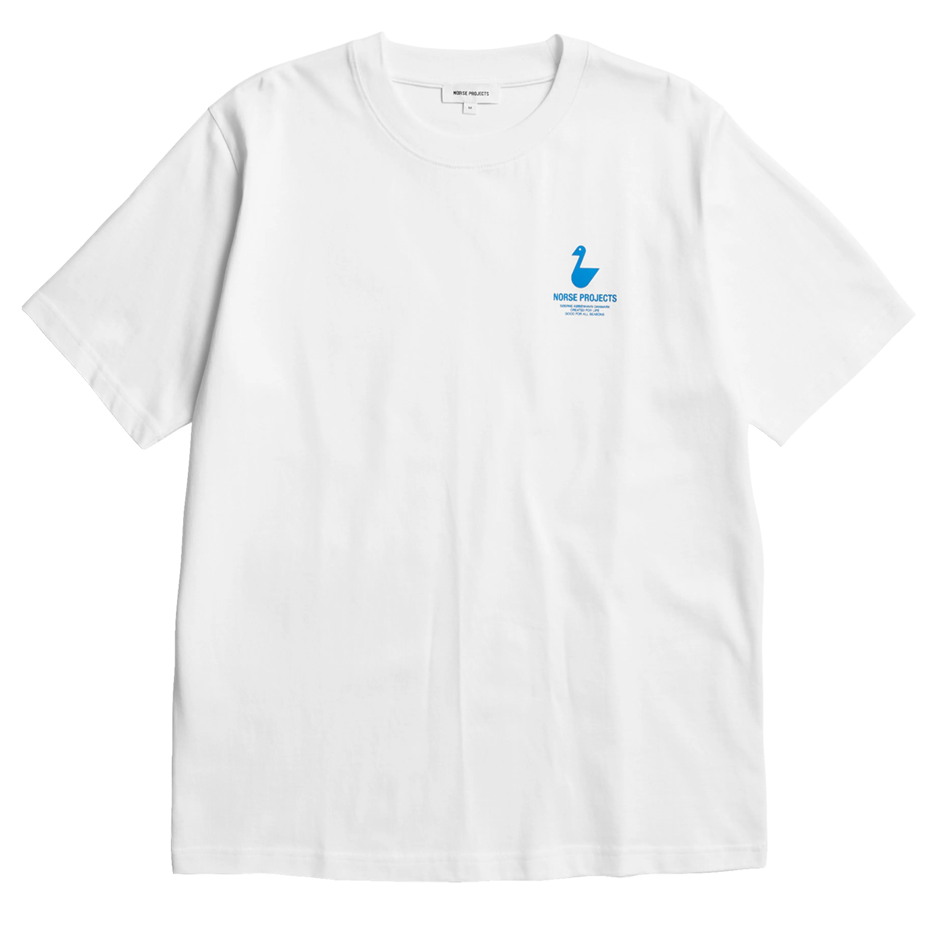 Heathered Texture Norse Projects Johannes Organic The Lakes Print T-shirt White