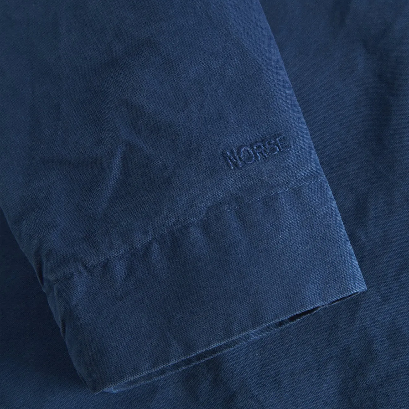 Norse Projects Marcus Canvas Overshirt Workwear Blue Airflow Ventilation System