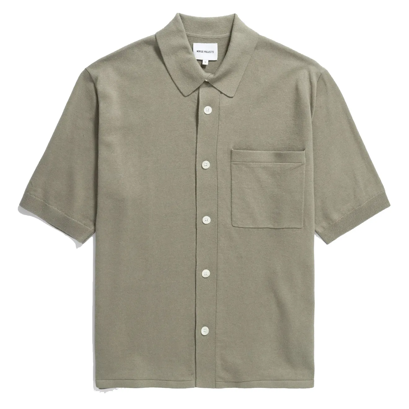 Durable Button Closures Everyday Layer Norse Projects Rollo Cotton Linen SS Shirt Clay