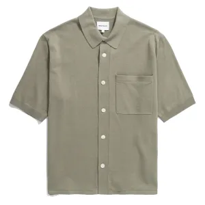 Durable Button Closures Everyday Layer Norse Projects Rollo Cotton Linen SS Shirt Clay