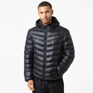 Weekend Chill Style Slim Puffer Jacket | Black