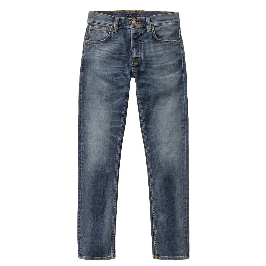 Eco Friendly Night Out Relaxed Fit Nudie Jeans - Grim Tim Jeans in Indigo Feeling Wash