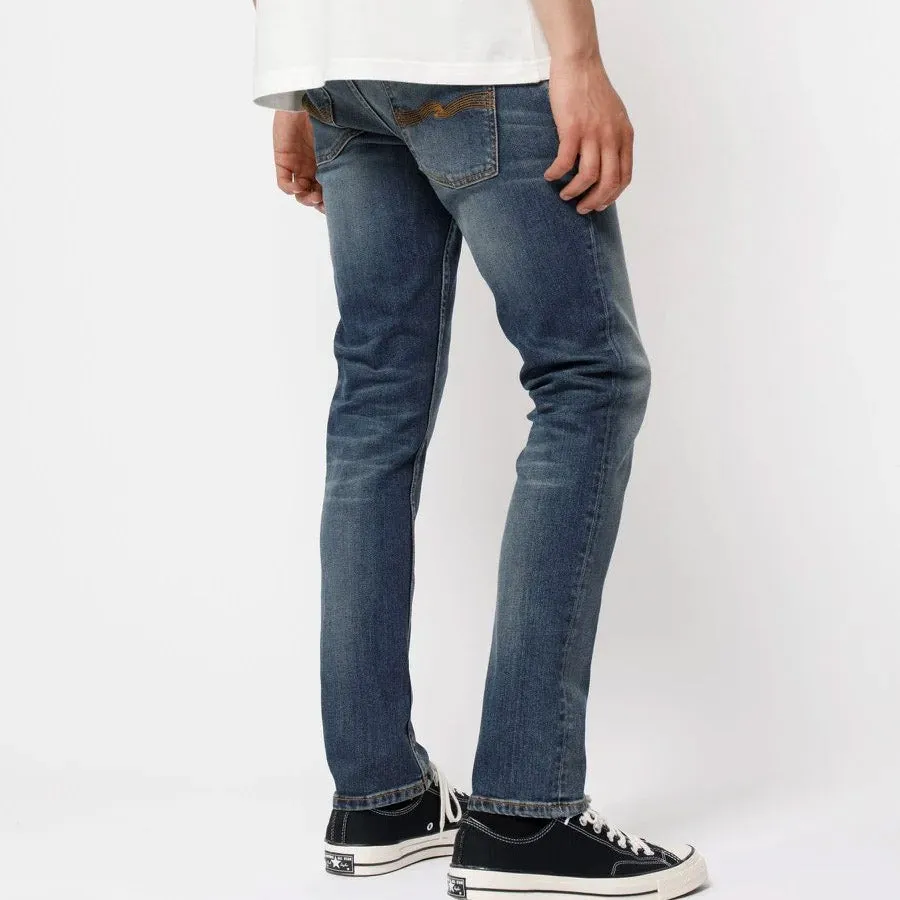 Nudie Jeans - Grim Tim Jeans in Indigo Feeling Wash Common look Quick Drying Fabric