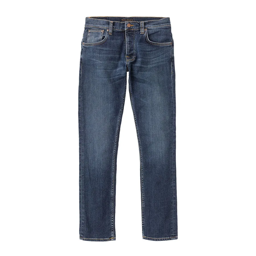Nudie Jeans - Grim Tim Jeans in Indigo Myth SS21 Anti Bacterial Treatment Modern Cut