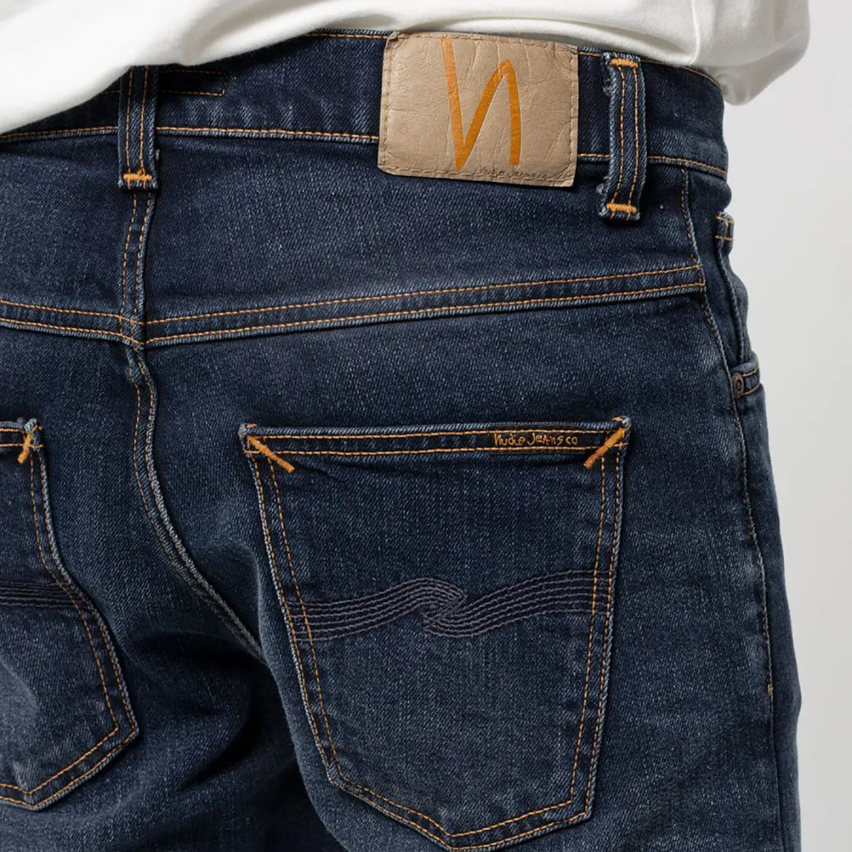 Nudie Jeans - Grim Tim Jeans in Ink Navy Stretch Soft Fashion Piece