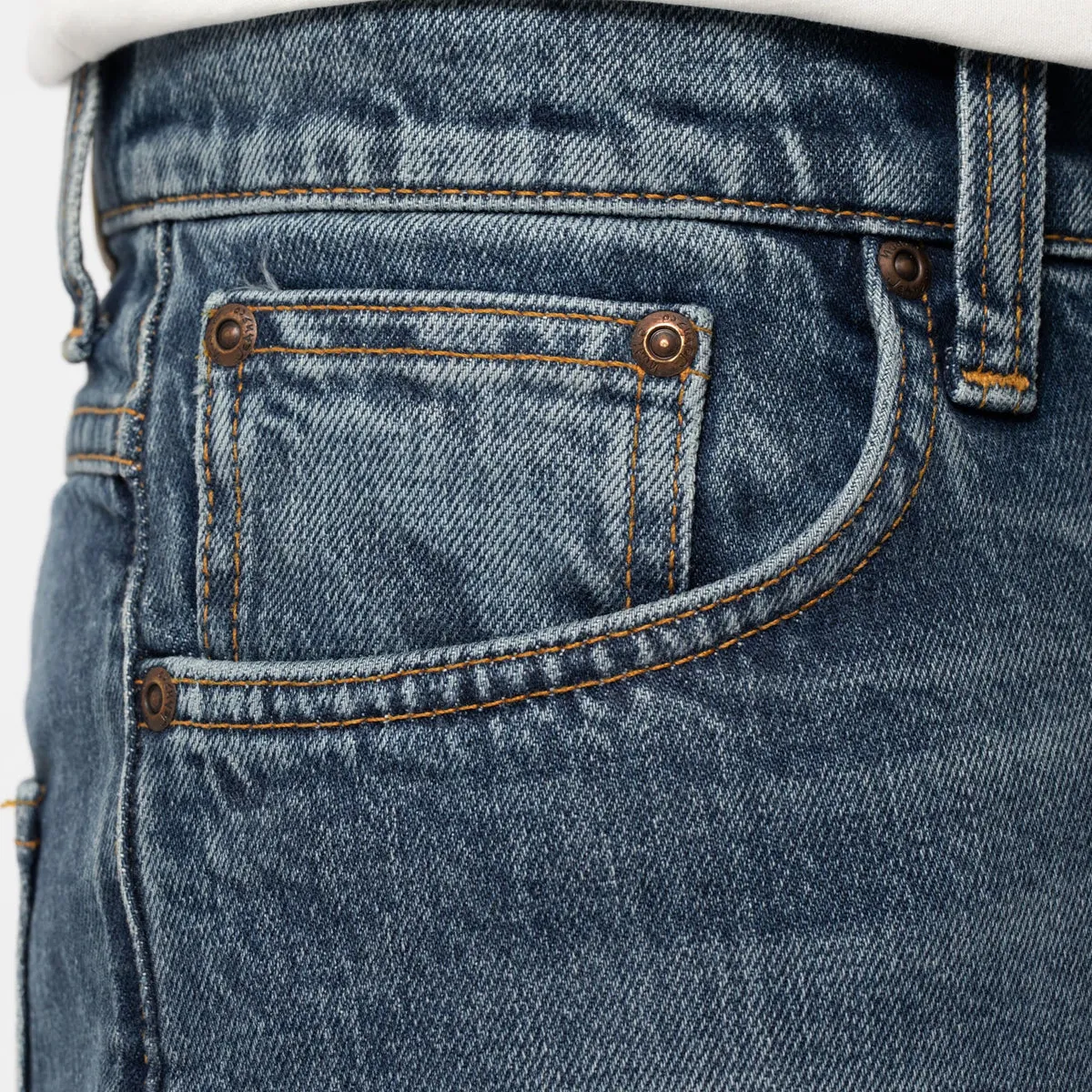 Daily Wear Breathable Classic Day To Day Nudie Jeans - Grim Tim Worn Sonic Jeans