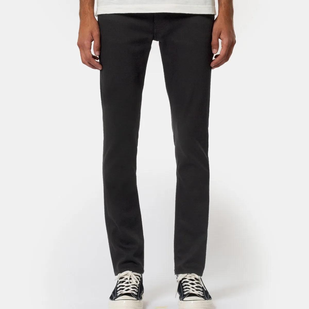 Nudie Jeans - Lean Dean Dry Ever Black Jeans All Round Wear Essential Basics