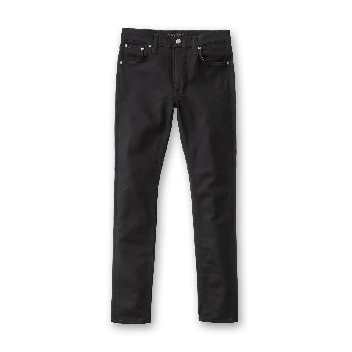 Secure Closure System Nudie Jeans - Lean Dean Dry Ever Black Jeans