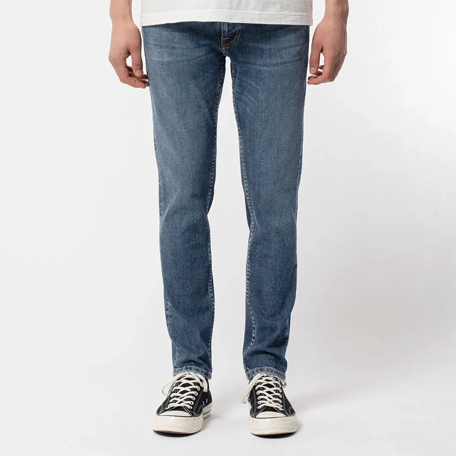 Nudie Jeans - Lean Dean Jeans in Blue Vibes Flexible Fabric
