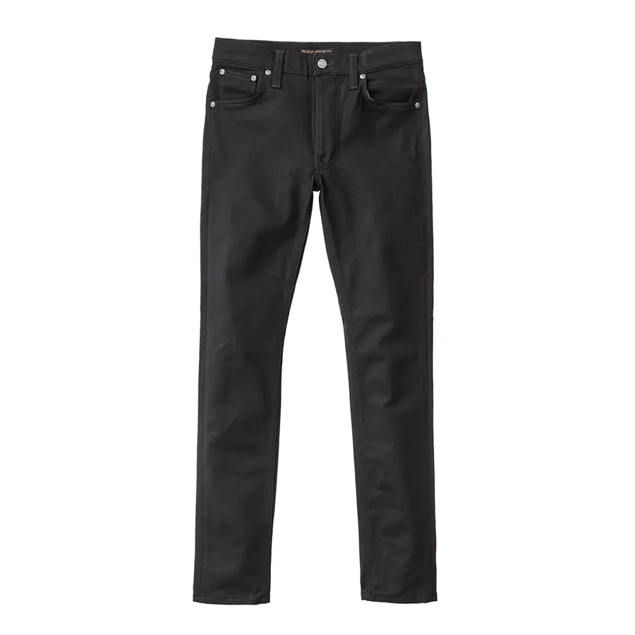 Chill Vibes Smooth zipper closure Nudie Jeans - Lean Dean Jeans in Dry Everblack
