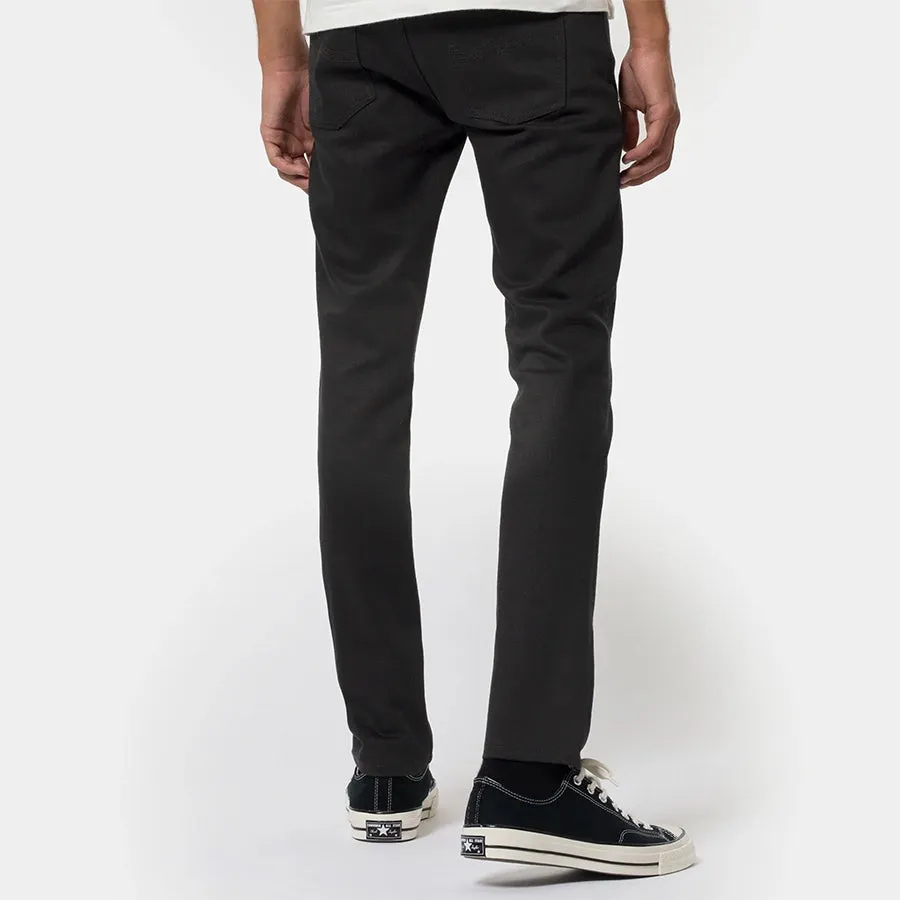 Quick Dry Fabric Nudie Jeans - Lean Dean Jeans in Dry Everblack