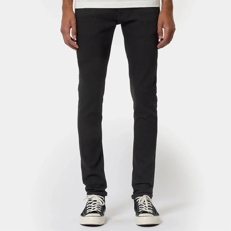 Unisex Fashion Nudie Jeans - Tight Terry Jeans in Everblack