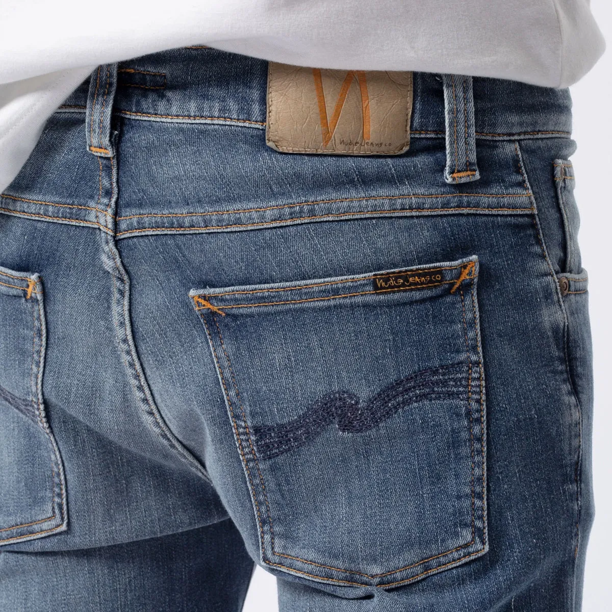 Traveler Gear Slim Ready Choice Nudie Jeans - Tight Terry Steel Navy Jeans