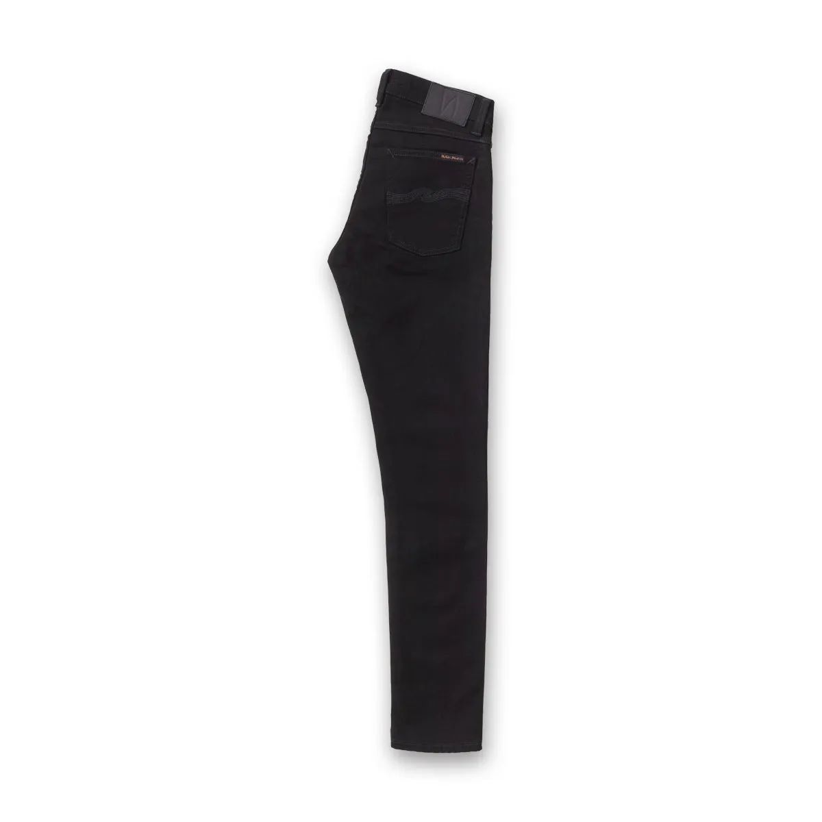 Simple Attire Distressed Detailing Nudie - Tight Terry Jeans in Everblack