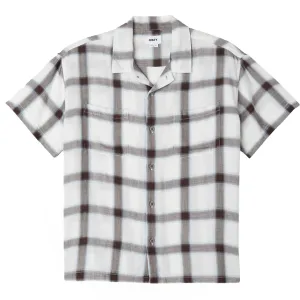 Eco Friendly Production Double Stitched Hems Obey Ambient Woven S/S Shirt Unbleached Multi