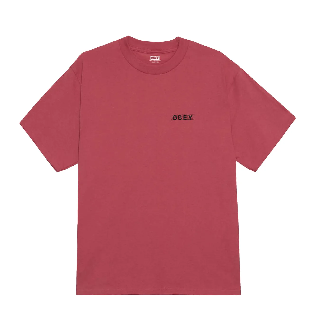 Wedding Obey Scribble S/S Tee Mineral Red