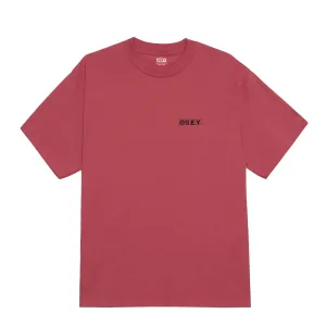 Wedding Obey Scribble S/S Tee Mineral Red