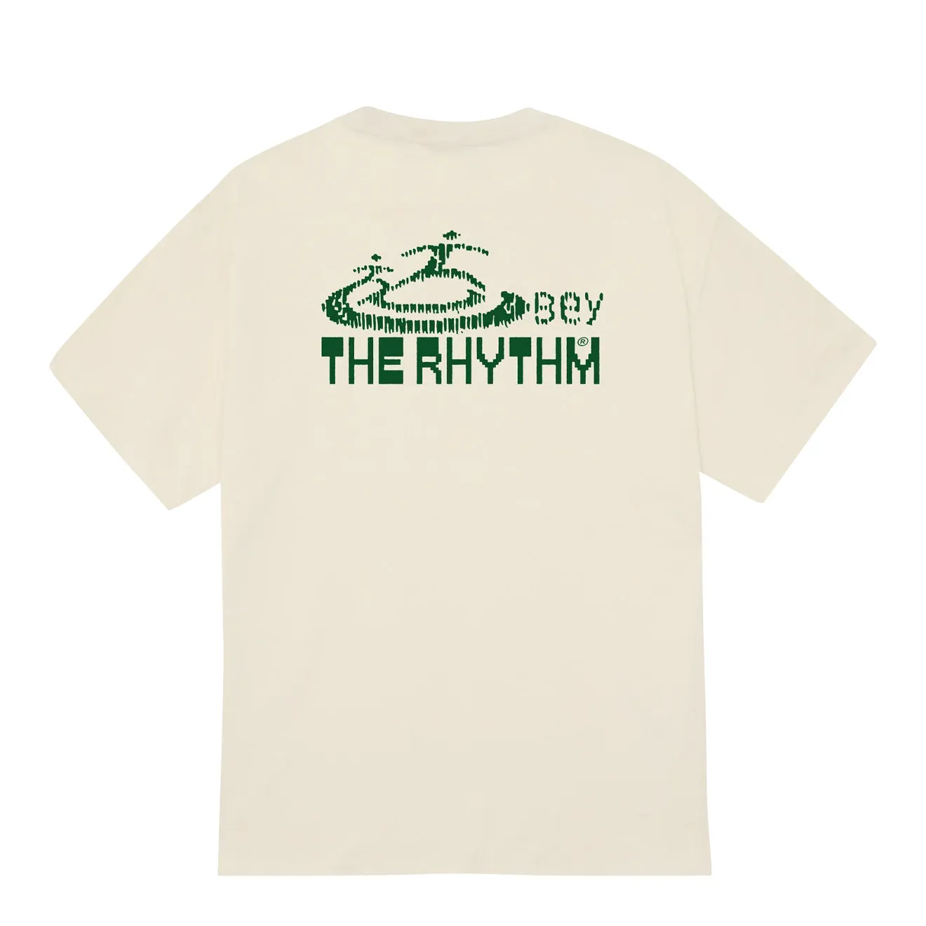 Obey The Rhythm S/S Tee Cream Eco Conscious Production OdorResistantTechnology
