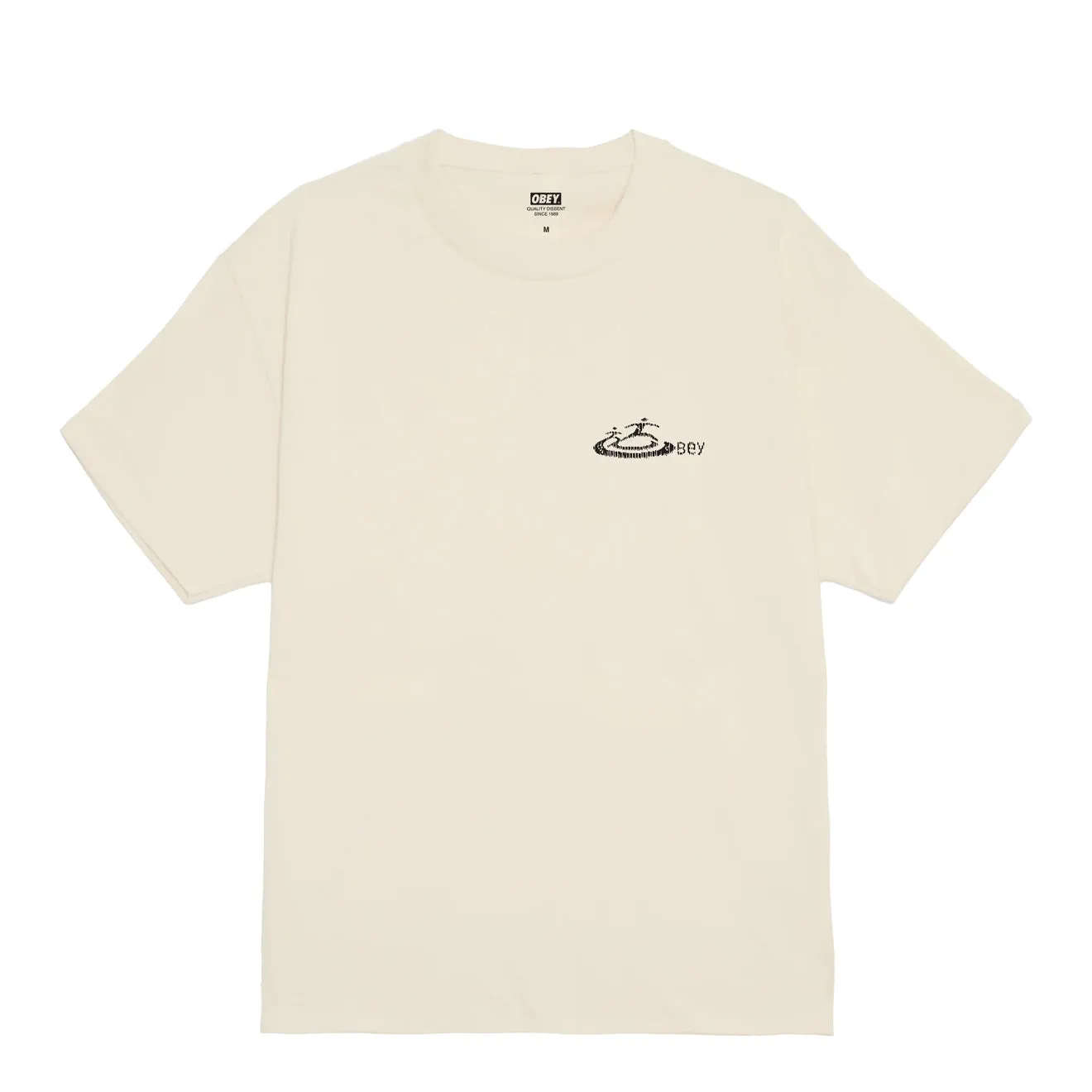 Obey The Rhythm S/S Tee Cream Roomy Comfort