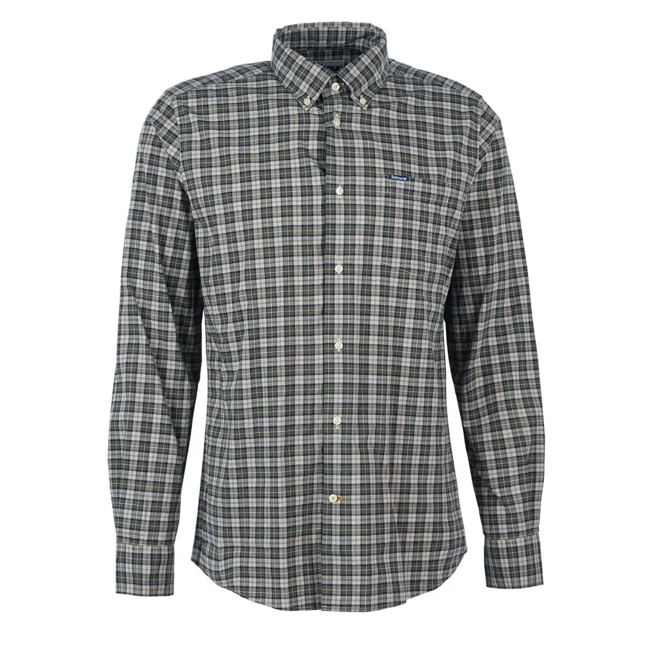 Barbour Lomond Tailored Shirt Forest Mist Simple Fit Earthy Hue