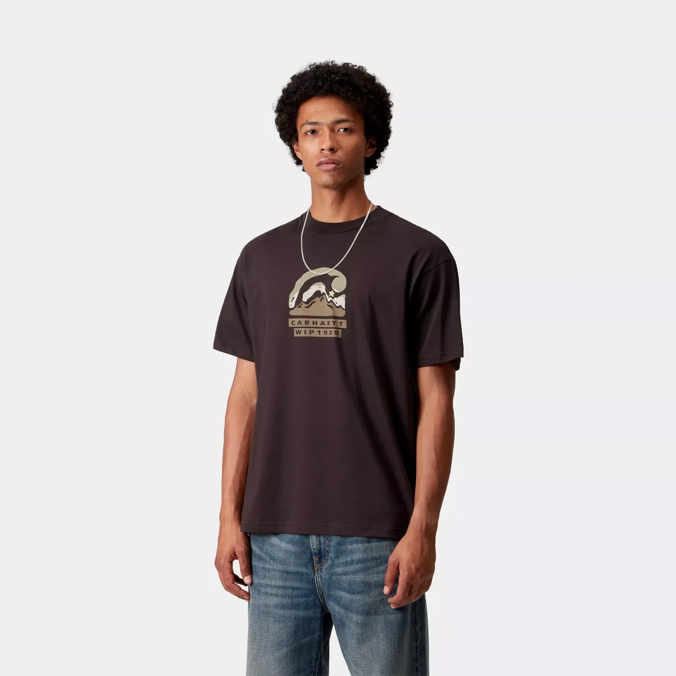 Soft touch finish Cool Vibes Carhartt WIP S/S Rising Helix T-Shirt Palisander