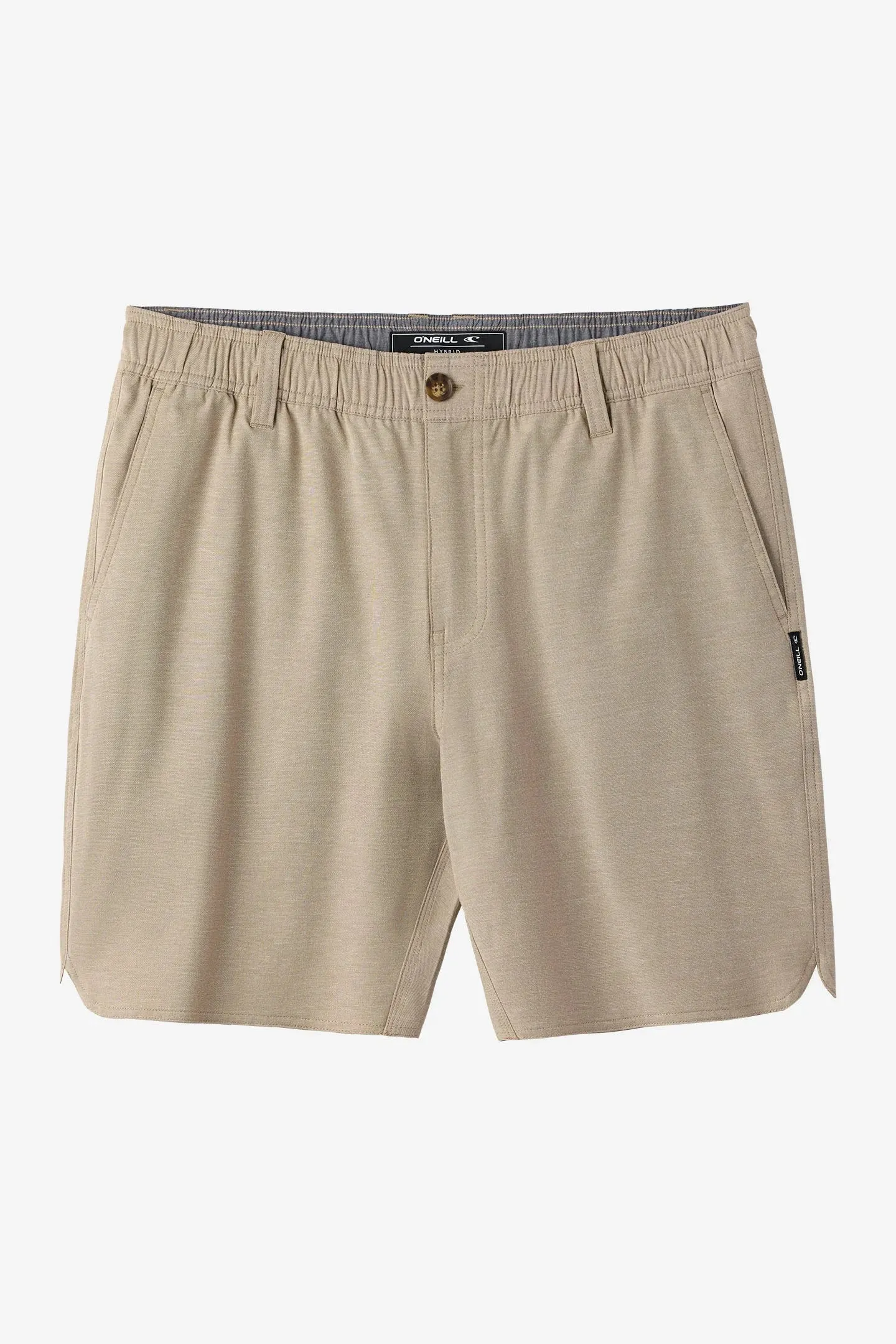 Oneill Mens Shorts Reserve Light Check Scallop 18" Hybrid GussetDesign