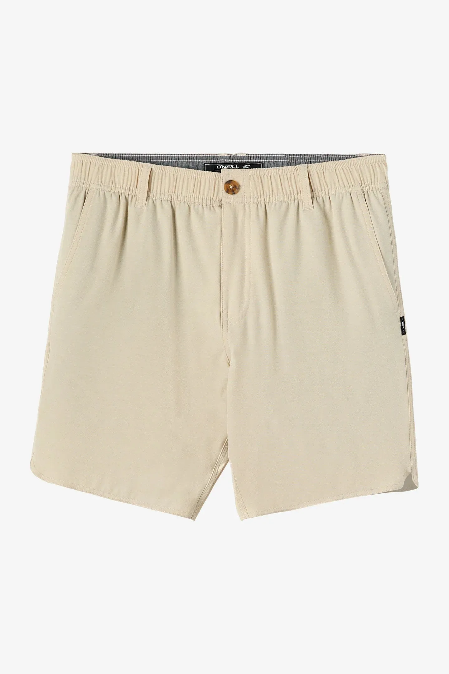 athletic clothing Mood Piece Oneill Mens Shorts Reserve Light Check Scallop 18" Hybrid
