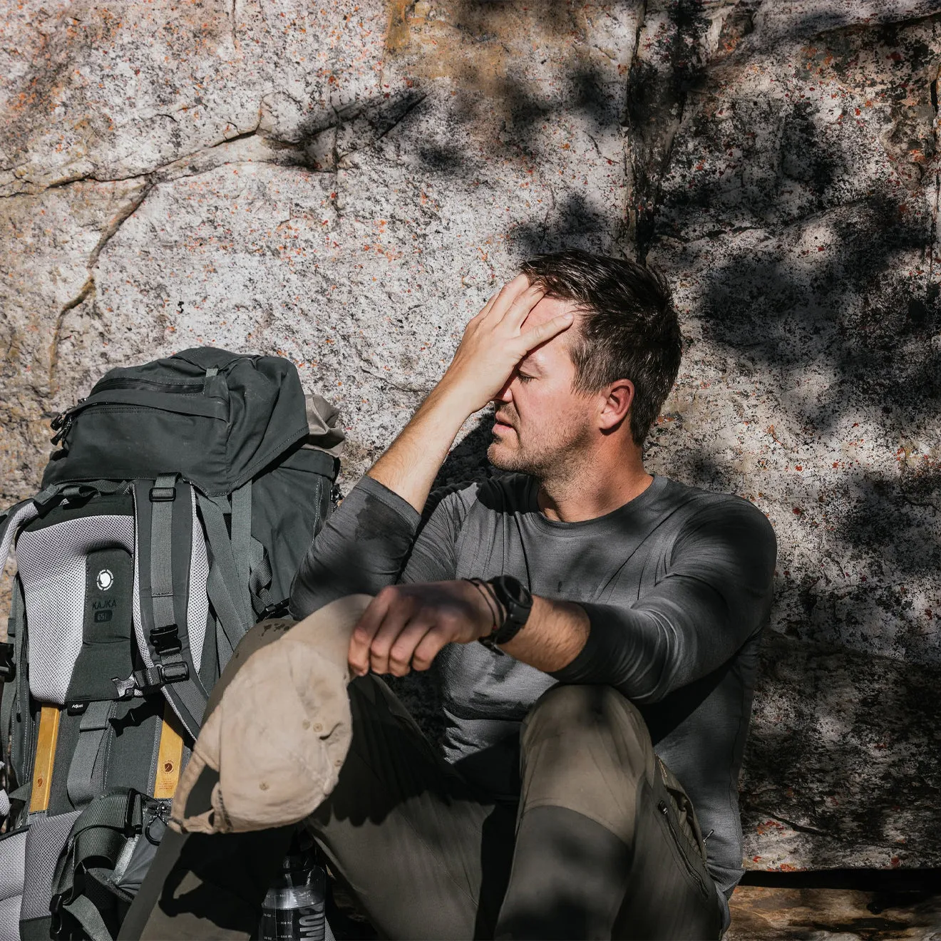 Sports Outfit Fjallraven Abisko Wool LS T-Shirt Basalt