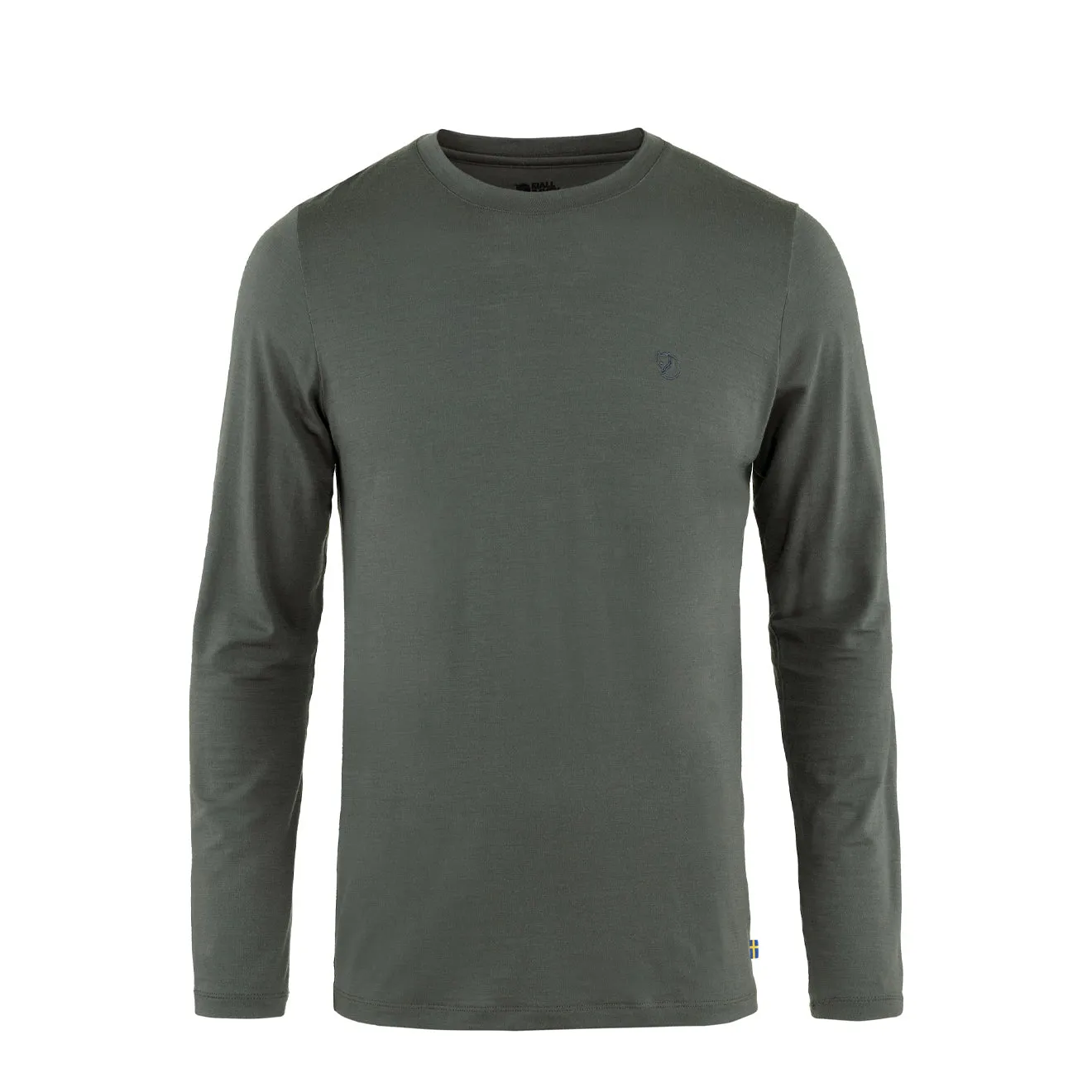 Fjallraven Abisko Wool LS T-Shirt Basalt Comfortable Style Breathable mesh panel