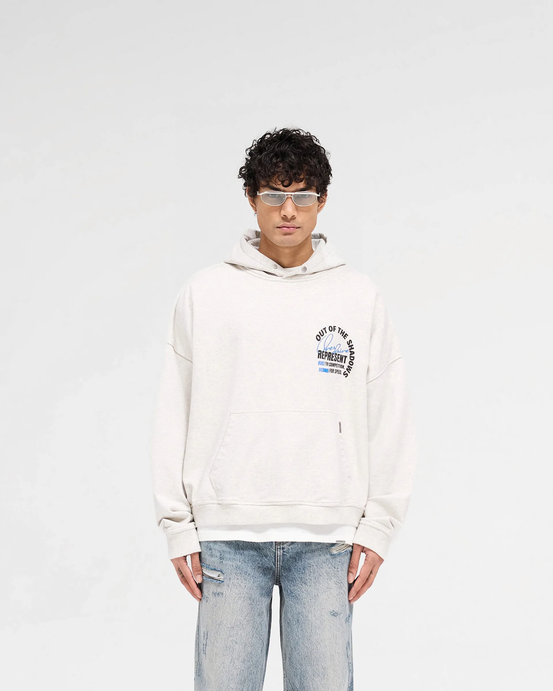 duck cloth product bundle Out Of The Shadows Hoodie - Cream Marl