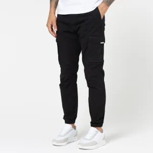 Classic Cargo Pant | Black Stretchable Waist