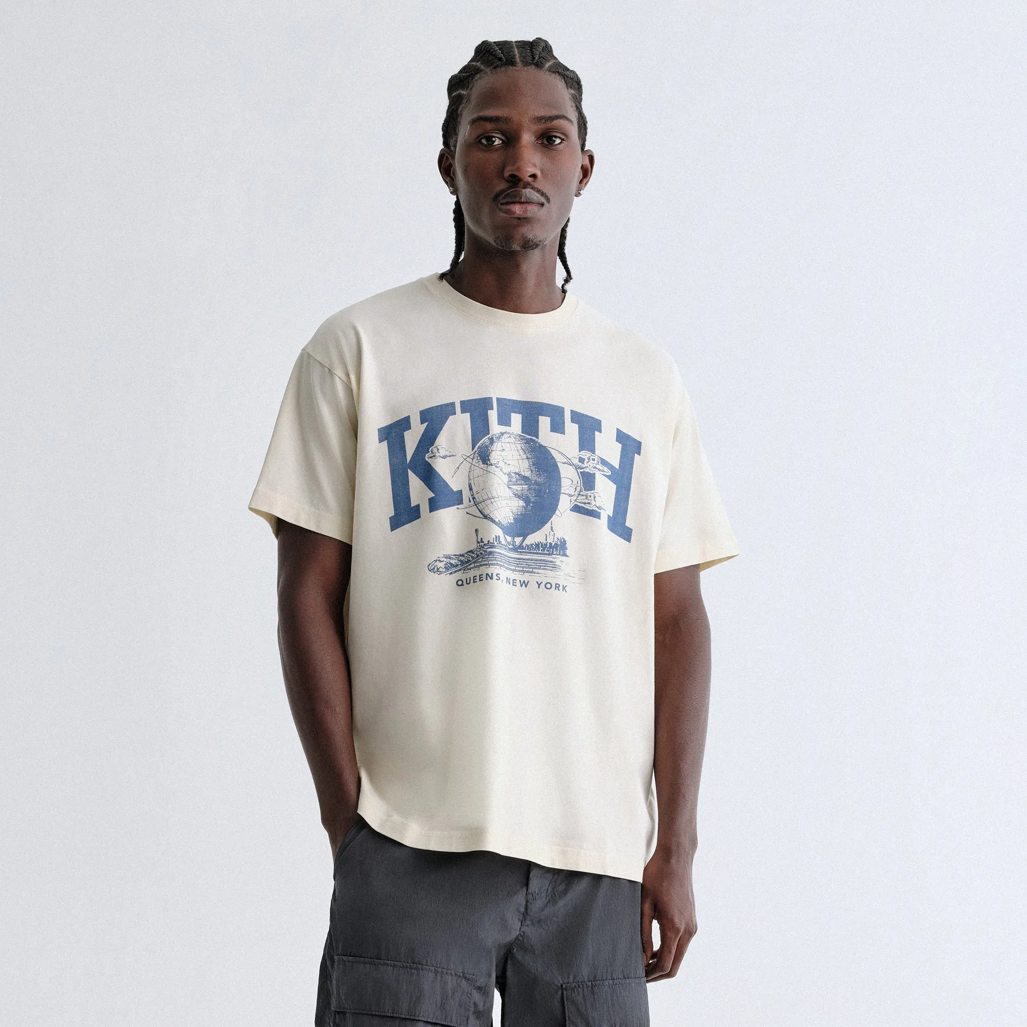 Kith & Kin Queens Unisphere Vintage Tee - Sandrift Eco Friendly Production