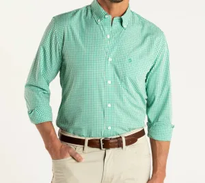 Walton Gingham Poplin Performance In Tidal Green tall size