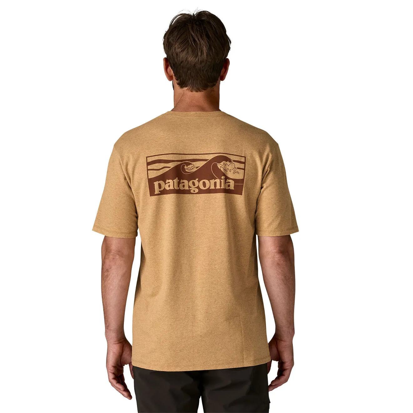 Patagonia Boardshort Logo Pocket Responsibili-Tee Talon Gold Chilly Day Essentials Outdoor Outfit Style