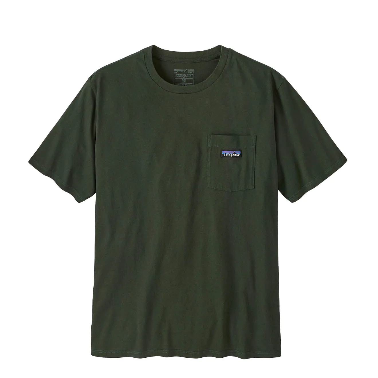 Patagonia Daily Pocket Tee Old Growth Green Seam Free Edging